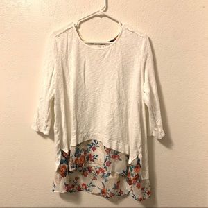 FLORAL LONG SLEEVE TOP